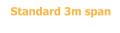 Standard 3m span